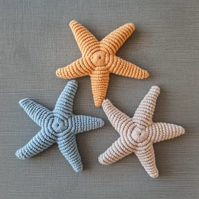 Crochet Starfish Trio