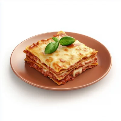 Minimalist 3D Lasagna Plate