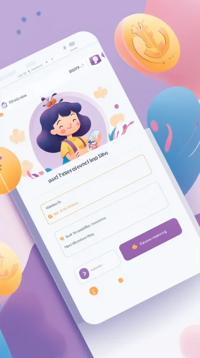 Kid-Friendly Financial App Login