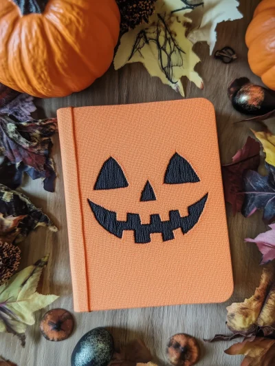 Embroidered Halloween Notebook