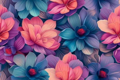 Vibrant Floral Pattern