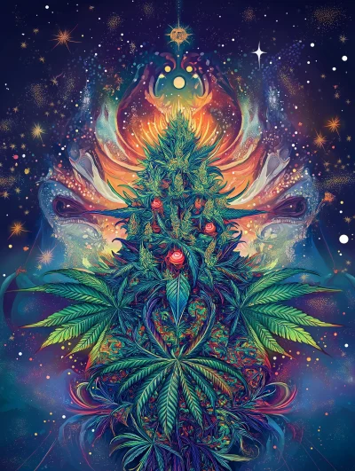 Psychedelic Weed Art