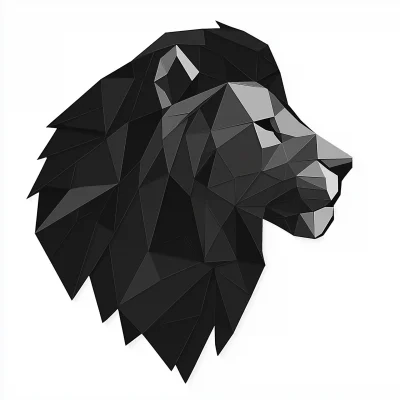 Geometric Lion Icon