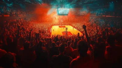 NBA Basketball Crowd Cheering
