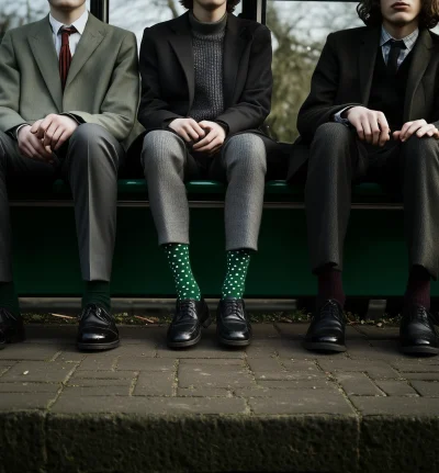 Fashion at the Bus Stop