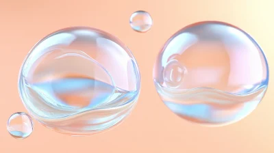 Blue Circular Element