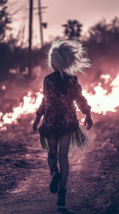 Goth Girl in a Fiery World