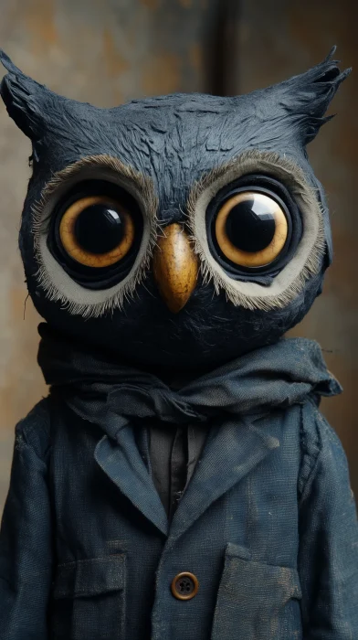 Creepy Owl Puppet