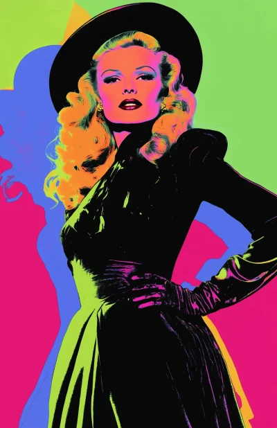 Ginger Rogers in Warhol Style