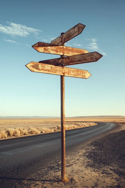 Desert Wayfinding Sign