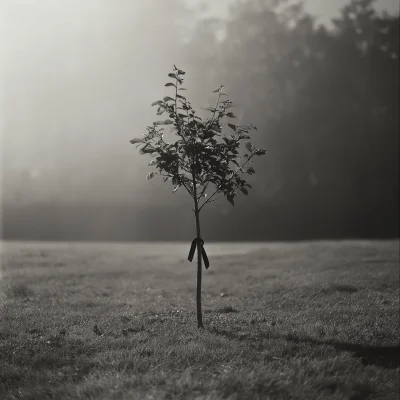 Lonely Oak Sapling