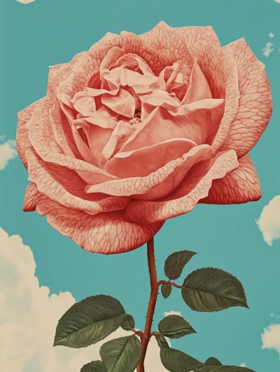 Floating Rose Bloom