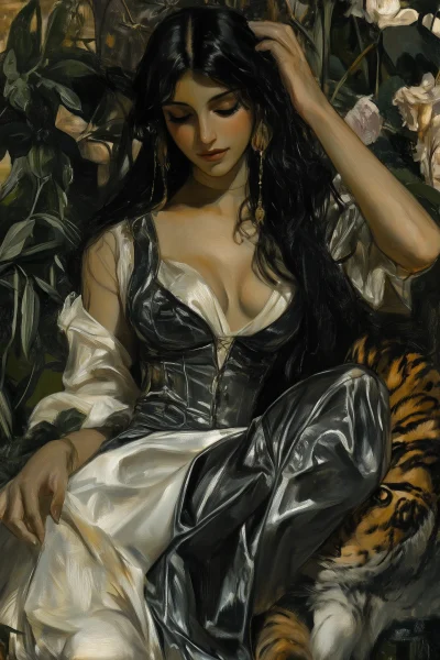 Dark Jasmine Princess in Arabian Garden