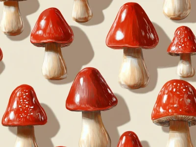 Cute Mushroom Pattern