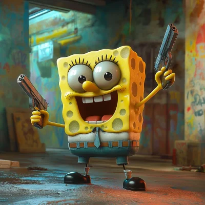 Spongebob with a Gun