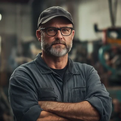 Confident Industrial Worker