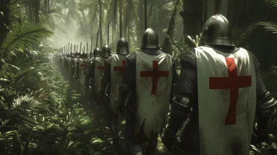 Knights Marching Through Jungle