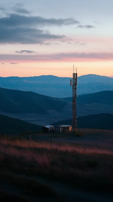 Cellphone Tower at Blue Hour
