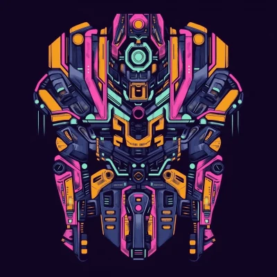 Futuristic Mecha Illustration