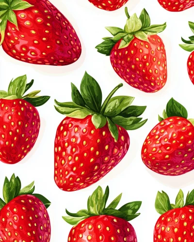 Seamless Strawberry Pattern