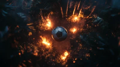 Soccer Ball in Jungle
