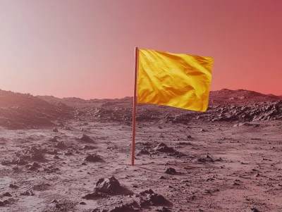 Yellow Flag on Mars