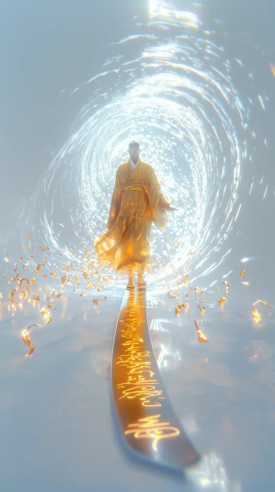 Taoist Priest in Golden Robes