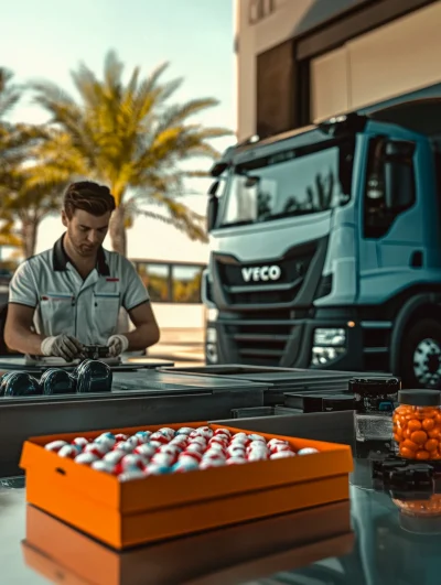 Truck Repair in Soft Lighting