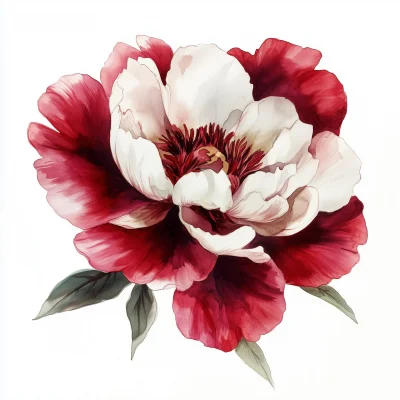 Burgundy and Wine Peony