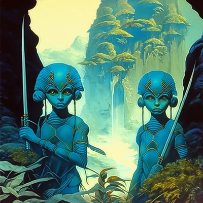 Alien Children in Jungle Valley