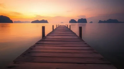 Serene Pier at Sunset