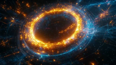 Glowing Torus in Space