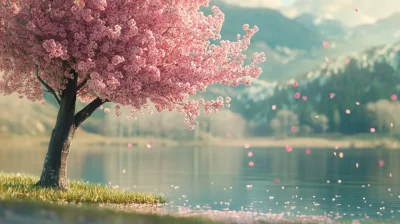Lone Cherry Tree in Fairyland