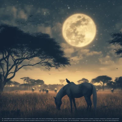 Moonlit Savanna