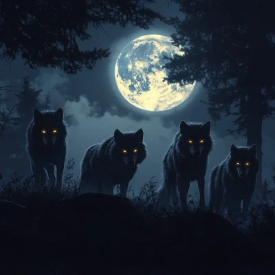 Wolves at Night