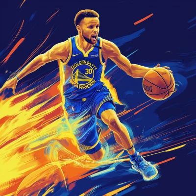 Stylized Basketball Illustration