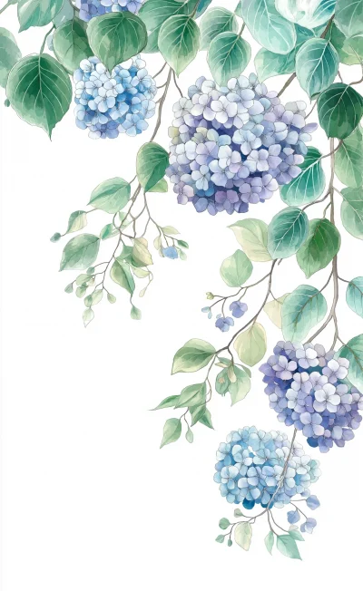 Hydrangea Corner Texture