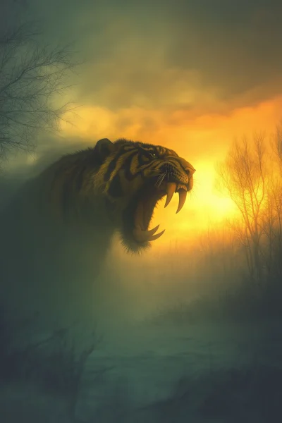 Saber Tooth in Tundra