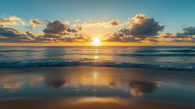 Serene Sunrise at the Beach