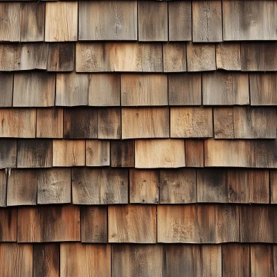 Aged Wooden Shingle Roof Texture