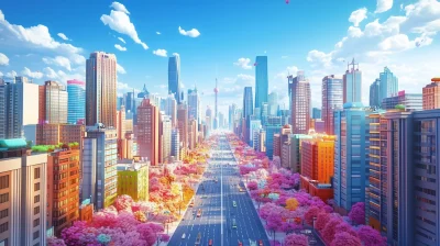 Vibrant Beijing Skyline