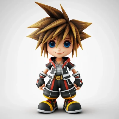 Chibi Sora 3D Model