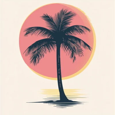 Simple Palm Tree Design