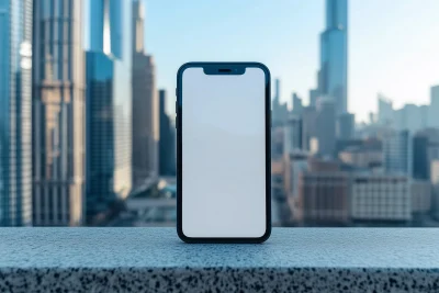 Modern iPhone 16 on Ledge