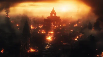 Burned Ancient Elven City