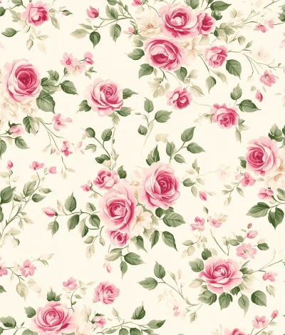 Shabby Chic Rose Pattern