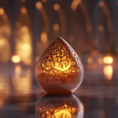 Futuristic Ramadan Greeting Card