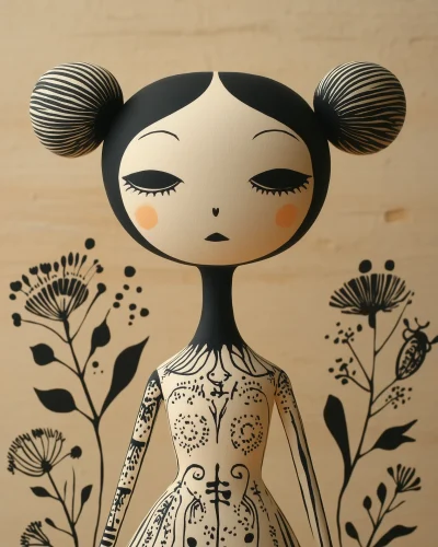 Dreamlike Goth Paperdolls