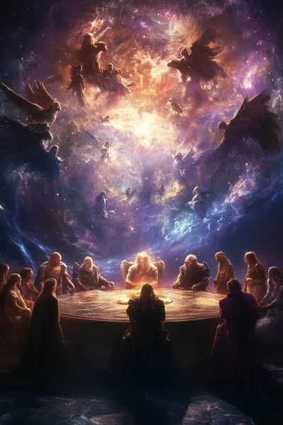 Meeting of Celestial Beings