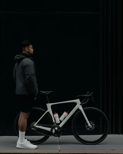 Professional Cyclist in Action